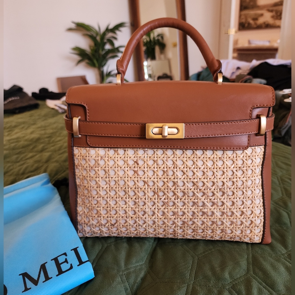 Brown and Cream Handbag